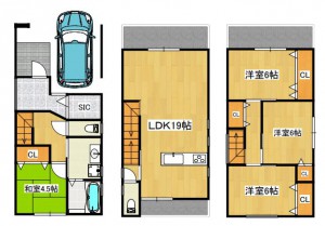 鳥飼新町図面